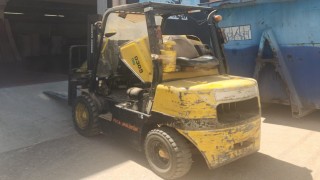 İnegölde forkliftle çarpışan motosikletli ağır yaralandı