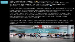 İstanbul Havalimanı 268 bin yolcuyla Londra Heathrow Havalimanını geride bıraktı