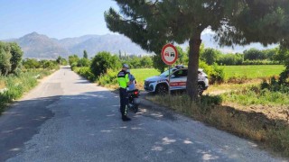 Jandarmadan motosiklet denetimi