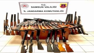 Jandarmadan silah operasyonu: 37 tüfek ele geçirildi