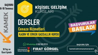 Kahramanmaraş’ta Gassallık Kursu Başlıyor