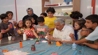 Kahta Belediyesi yaz sanat kursları genç yetenekleri yetiştiriyor