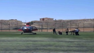 Kalp krizi geçiren hasta hava ambulansı ile Malatyaya sevk edildi