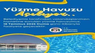 Karacasuda yüzme havuzu bugün açılıyor