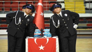 Karaman POMEMde 228 polis adayı mezun oldu