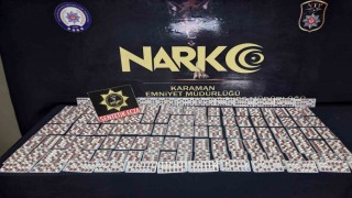 Karamanda bin 752 adet uyuşturucu hap ele geçirildi