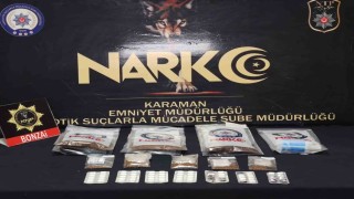 Karamanda uyuşturucu ele geçirilirken, 10 kişi tutuklandı