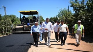 Kartepedeki Mesudiye Caddesi asfaltlandı