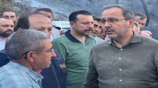 Kasapoğlu, yangın bölgesinde incelemelerde bulundu