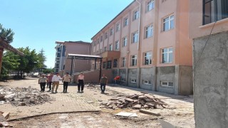 Kaymakam Bünyamin Karaloğlu Simavdaki inşaatları yerinde inceledi