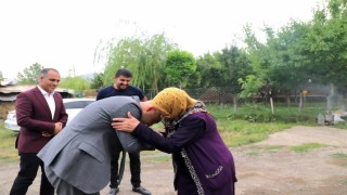 Kaymakam Ekinciden şehit ailesine ziyaret