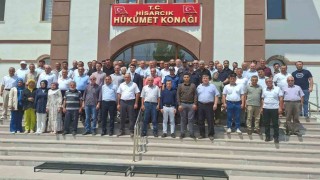 Kaymakam Muhammet Samet Bahar Hisarcıka veda etti