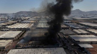 Kayseri OSBdeki yangın fabrikaya yangın sprink sistemi kurarken çıkmış