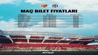 Kayserispor-Beşikaş maçı bilet fiyatları belli oldu