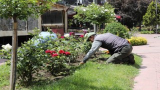 Keçiörende parklara estetik dokunuş