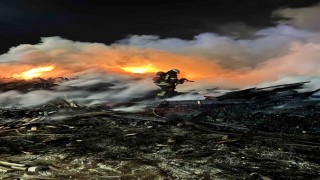 Kereste fabrikasındaki yangın büyümeden söndürüldü