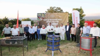Kestane balı hasadı yapıldı