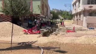 Kiliste altyapı çalışması sırasında doğalgaz patlaması: Alevler metrelerce yükseğe çıktı