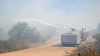 Kırklarelinde ormanlık alana sıçrayan yangın söndürüldü