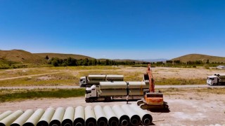 Kırklartepe Barajı sulama inşaatında çalışmalar devam ediyor