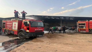 Kırşehirde Petlas fabrikasında yangın