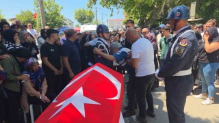 Kolon kanserine yenik düşen uzman jandarma son yolculuğuna uğurlandı