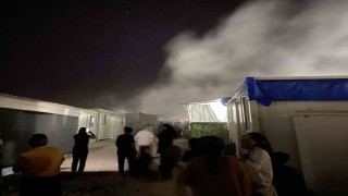 Konteyner kentte çıkan yangın paniğe neden oldu