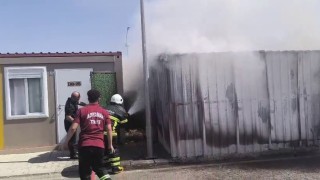 Konteyner kentte korkutan yangın