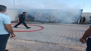 Konteynerde çıkan yangın korkuttu