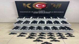 Konyada silah ve kaçak sigara operasyonu