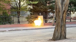 Konyada sokakta unutulan çanta paniğe neden oldu, fünye ile patlatıldı