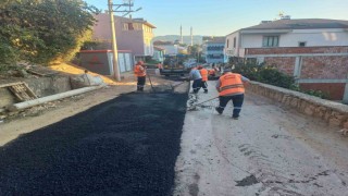 Körfezde 2 mahalleye 210 ton sıcak asfalt