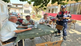 Köşkte vatandaşlar yangınlara karşı uyarıldı