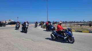 Kurtuluş Savaşında cephanenin taşındığı İstiklal Yolunu motorlarıyla geçtiler