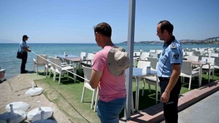 Kuşadası plajlarında ‘Kıyı Kanunu denetimi