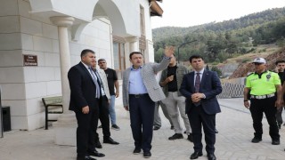 Kütahya Valisi Işın, Gediz Ilıca Termal Tesislerinde incelemelerde bulundu