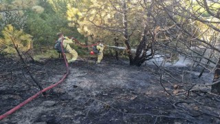 Kütahyalı öğrenciler yangınlarla mücadelede görev başında