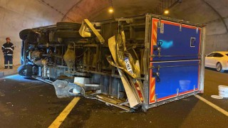 Kuzey Marmara Otoyolunda tünel içinde kaza: 1i çocuk 3 yaralı
