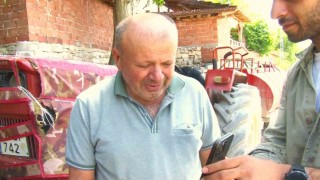 Lastiği patlak traktörüyle yangına su taşıyan çiftçi İHAya konuştu: