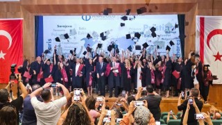 Lefkoşada Anadolu Üniversitesinin mezuniyet töreni düzenlendi