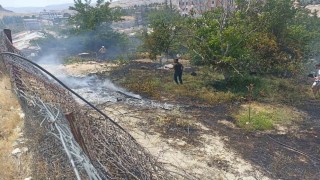 Malatyada bahçe yangını
