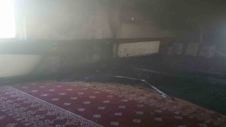 Manyasta cami yangını ekipler tarafından söndürüldü