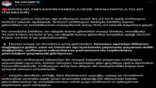 Memur-Sen Genel Başkanı Yalçından refah payı ve iyileştirme talebi