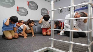 Mersinde çocuklara afet eğitimi