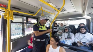 Mersinde toplu taşıma araçlarında klima denetimi