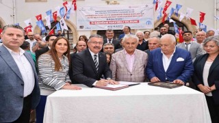 Merzifonun içme suyu hattının yenileneceği projede imzalar atıldı
