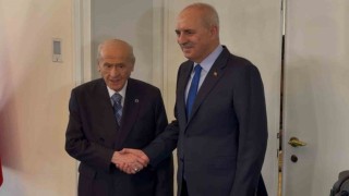 MHP lideri Bahçeli, TBMM Başkanı Kurtulmuş ile görüştü