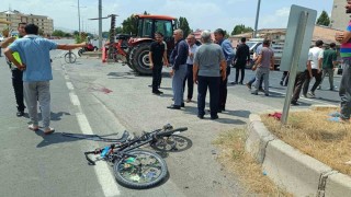 Minibüsün çarptığı 14 yaşındaki bisikletli çocuk hayatını kaybetti