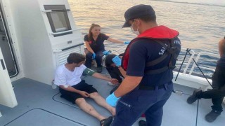 Motor yatta rahatsızlanan vatandaşa tıbbi tahliye