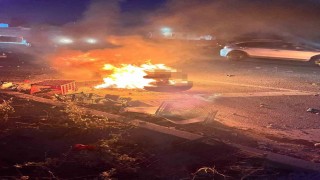 Motosiklet alev topuna döndü, sürücü yanarak hayatını kaybetti